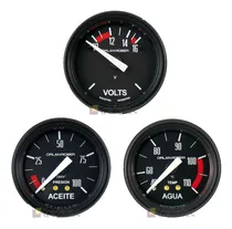 Comprar Kit De 3 Relojes Orlan Rober Presión De Aceite +  Voltimetro +  Temperatura De Agua