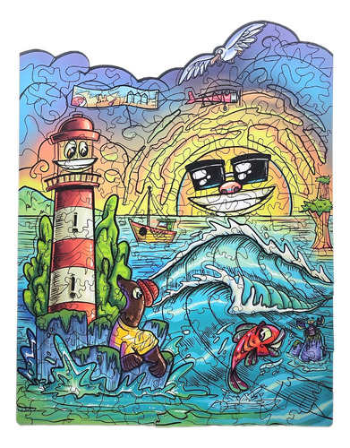 Rompecabezas Ilustrado La Feliz - 150 Piezas- Juegos Estich