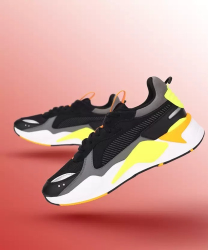 Puma Rs X Mix Black Castlerock Yellow Alert 38046206