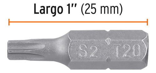 Estuche Con 5 Puntas Torx T20 Con Seguro Largo 1in Expert