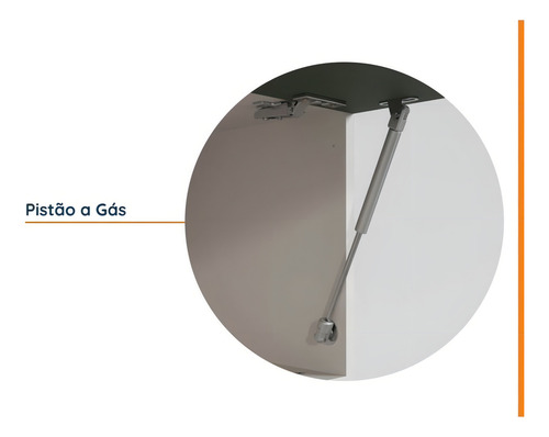 Cozinha Modulada 4 Peças Sem Tampo 3 Aéreos 5 Portas E 1