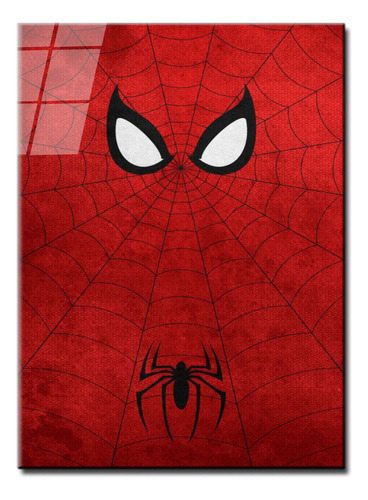 Cuadro Metalico Spiderman Simbolo Unico Diseño 40x60cm Arte 