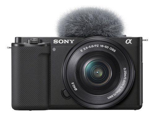 Cámara sin espejo Sony Zv-e10 con lente de 16-50 mm