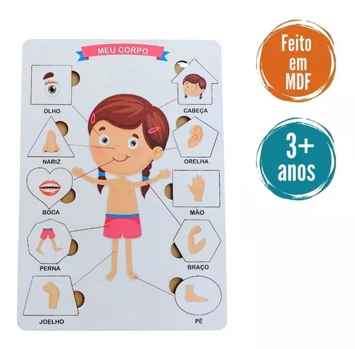 Jogo Educativo Infantil Numero Brinquedos Inteligência Bebê Criança MDF