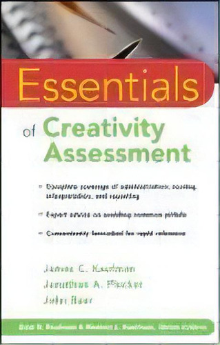 Essentials Of Creativity Assessment, De James C. Kaufman. Editorial John Wiley & Sons Inc, Tapa Blanda En Inglés