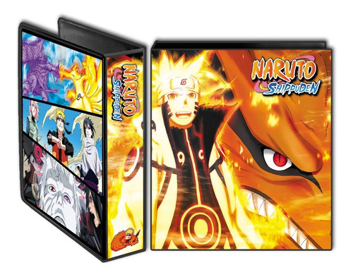 Carpeta Escolar N°3 + 6 Separadores - Naruto M01  Anime