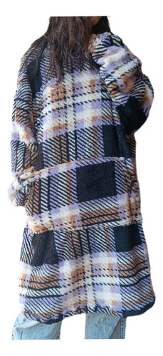 Pijama Buzo Manta Mujer Capucha Abrigo Talles Especiales Xxl
