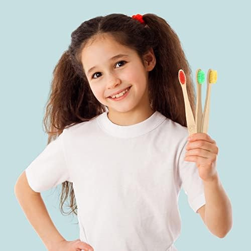 O 20 Piezas Cepillos De Dientes De Bambú Para Niños