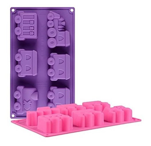 Molde De Silicona Para Muffins Con Diseño De Tren - 2