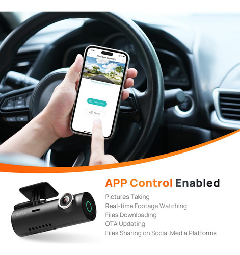 Dash Cam 70mai M300 1296p Qhd 140° Wifi De Gran Angularan