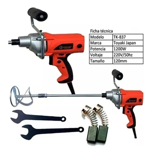 Mezclador Revolvedor De Pintura Bekron De Mano Toyaki Tk837