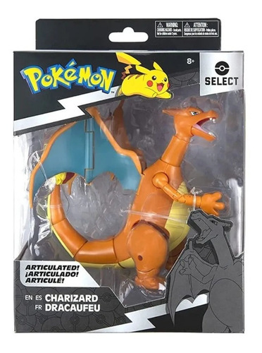 Figura Charizard 16 Cm Articulada Pokémon Select - Jazwares 