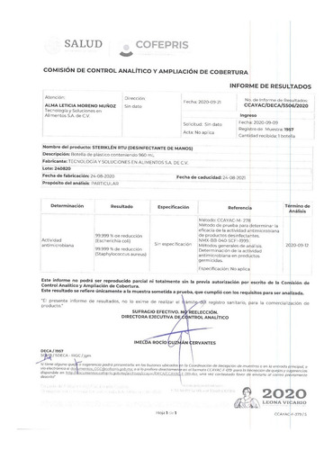 Imagen 8 de 9 de Sanitizador Líquido, Sanitizante Desinfectante 20l Steriklen