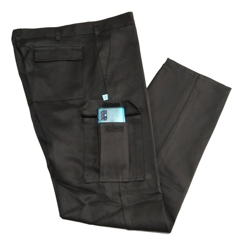 Imagen 5 de 8 de Pantalón Cargo Reforzado Con Bolsillo Porta Celular Ombu
