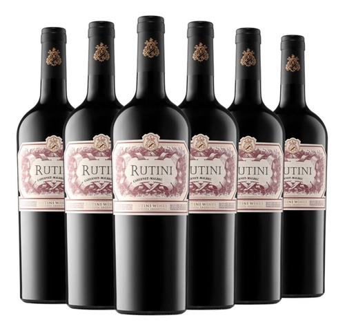 Vino Rutini Cabernet-malbec Caja X 6 Oferta 750ml.