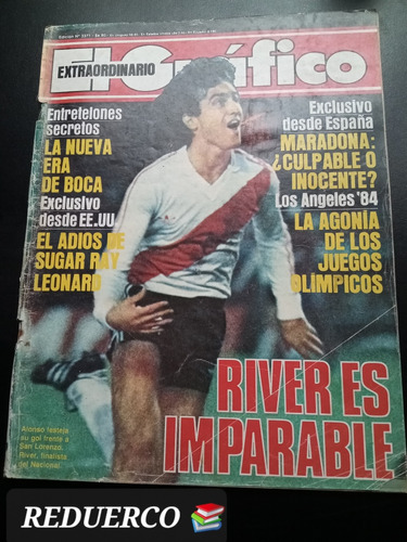 El Gráfico 3371 Alonso Maradona Sofovich River 15/5/1984