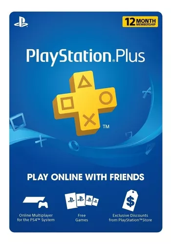 Cartão Psn Plus 12 Meses Brasil Playstation Br - Ps3 Ps4 Ps5 - Escorrega o  Preço