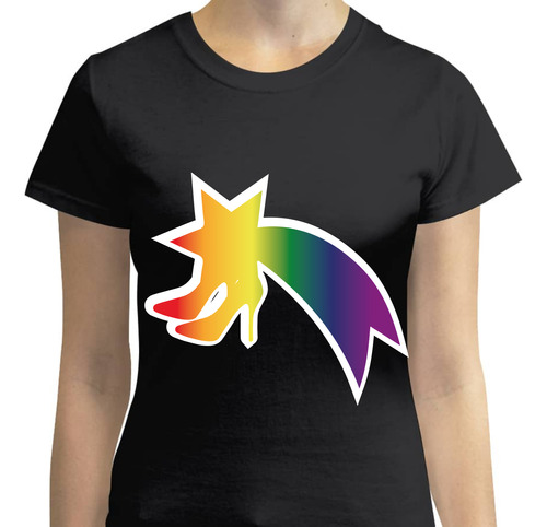 Playera Dama -estrella Con Tacones Lgbt - Orgullo Lgbt-pride