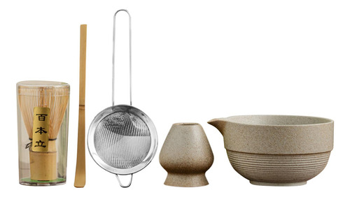 Kit Completo De Matcha, Herramientas Piedra De Imitación