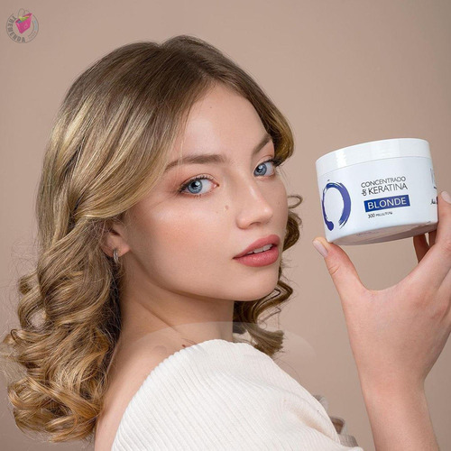 Imagen 3 de 8 de Concentrado De Keratina 300ml Blonde Kakawa Profesional