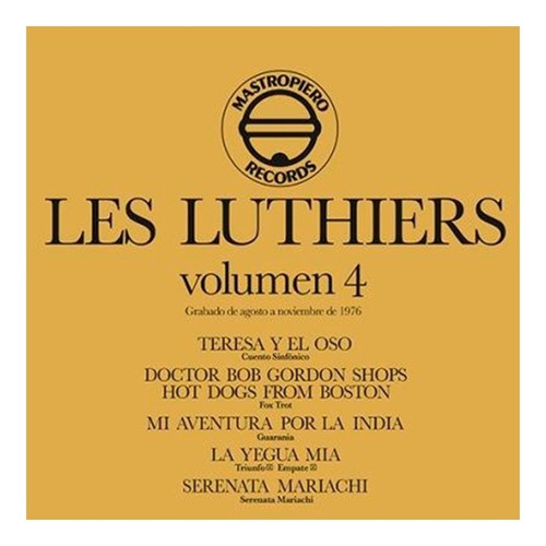 Vinilo Les Luthiers - Volumen 4 -lp