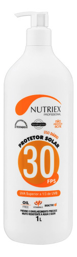 Nutriex Profissional protetor solar 30 fps 1 L