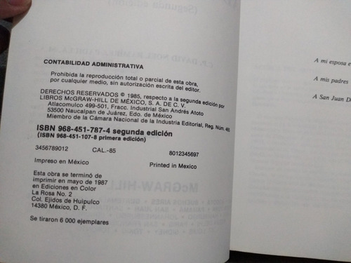 Contabilidad Administrativa - David Noel Ramírez Padilla (Usado)