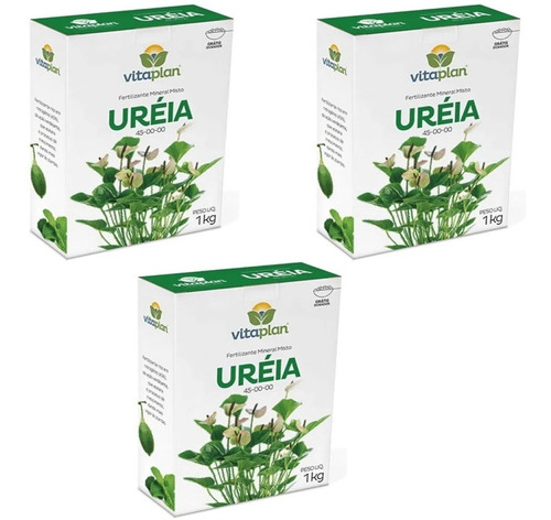Fertilizante Ureia 3 Kg - Fonte De Nitrogênio Dosador Grátis