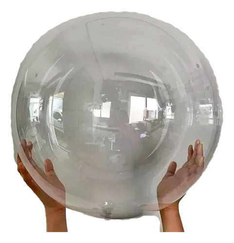 Balão Transparente Led Bubble 50 Cm Aniversário Com 10 Un