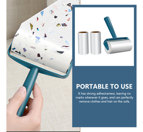 1 Juego De Rodillos De Limpieza De Cabello Portátiles Para L