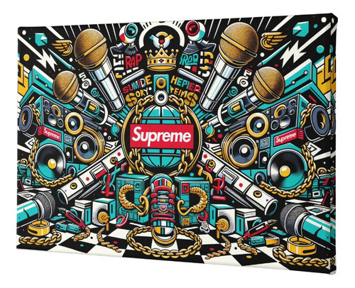 Cuadro Canvas Hip-hop Coronado Supreme 50x60