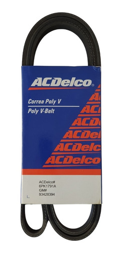 Correa Accesorios Chevrolet Corsa 1996-2007/ Acdelco 6pk1791