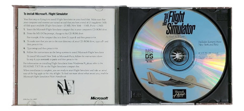 Videojuego Pc Flight Simulator + Manual Original Fisico 1995 (Usado)
