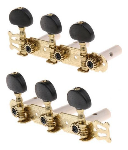 2 Clavijas De Afinación De Guitarra De Metal 3r3l, Clavijas