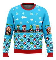 Comprar Polera Mario Bros Ugly Sueter Navidad Princesa Peach Luigi G