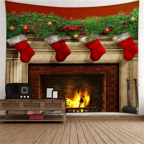 Tapiz De Navidad - Accesorios Decorativos Para Pared
