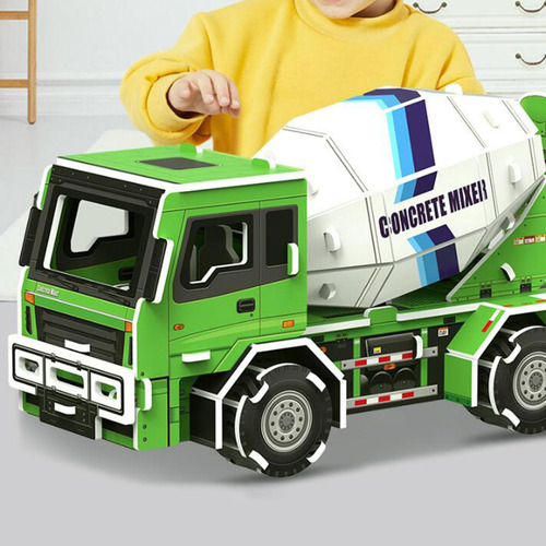 2 Kits De Coches Modelo De Cartón 3d, Mezclador S