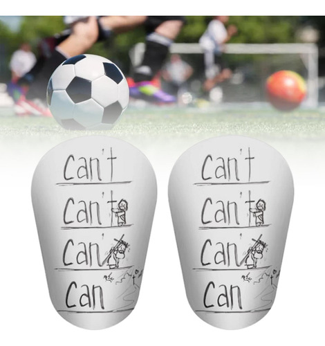 3 X 2 Uds Mini Espinilleras De Fútbol, Equipo De S Negro
