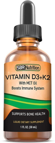 Vitamina D3 + K2 Líquido Sublingual Máxima Absorción Mct Oil