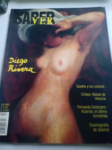 Revista Saber Ver Noviembre 1999 Diego Rivera Goethe Y Más