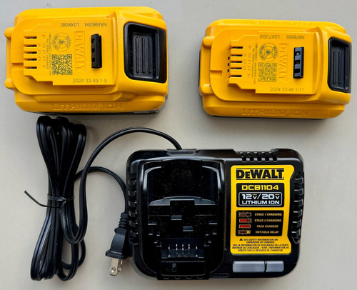 Baterias Dewalt Kit 20v 6 Ah Y 4 Ah Y Cargador 4 Amp Facturo