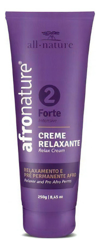 Creme Relaxante Afro Nature Força 2 - Forte 250gr All Nature