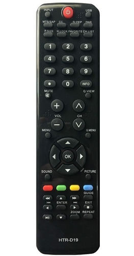 Controle Remoto Tv Lcd H-buster Htr-d19/hbtv-32d01hd/42d01hd