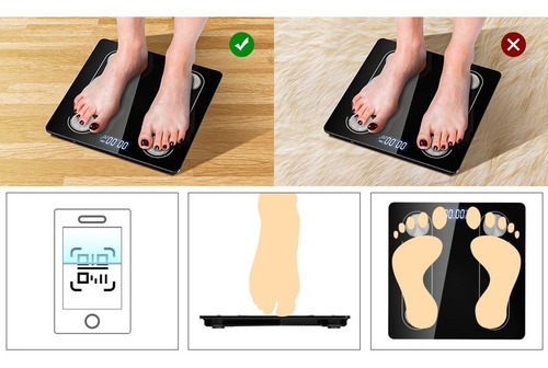 Báscula De Grasa Corporal, Báscula Electrónica Bluetooth.