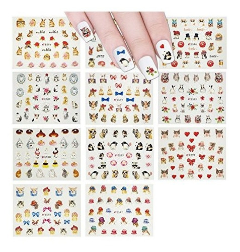 Etiquetas Y Calcomanías - Allydrew Furry Animals Nail Sticke