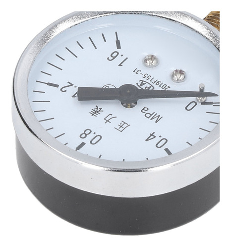 Medidor De Presión De Piscina 1/4 Npt, Dial Transparente, Ni