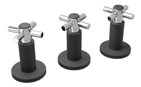 Imagen 3 de 10 de Griferia Ducha Baño Cierre Ceramico Grifmac Matte Negro