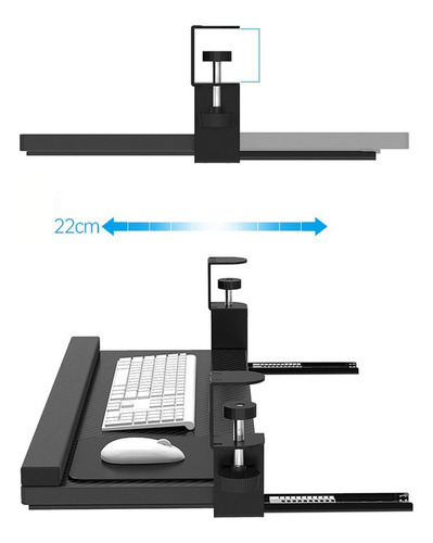 Bandeja De Teclado Ajustável, Sob A Mesa Easy Glide S