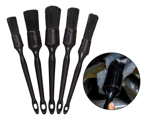 Cepillo For Detalles De Coches, Juego De 5 Brochas Para