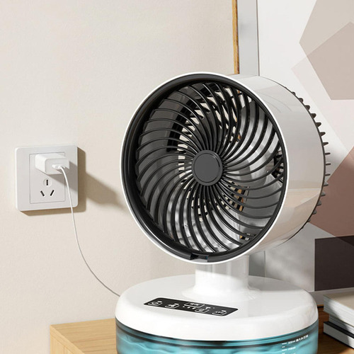 A Ventilador De Mesa Do Ventilador Da Circulação De Ar,